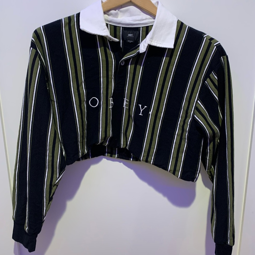 Obey Cropped Polo